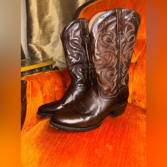 Dan Post Men Mignon Antique BROWN Leather (DP2111R) WESTERN BOOTS 10 EWround toe